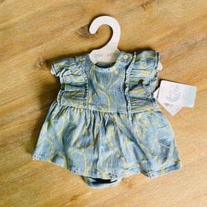 *NWT* NB Mac & Moon Lemon Print Dress Set with Matching Bloomers